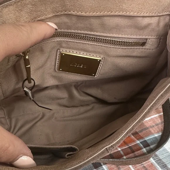 J. Crew Brown Suede Shoulder Bag - Picture 2 of 5